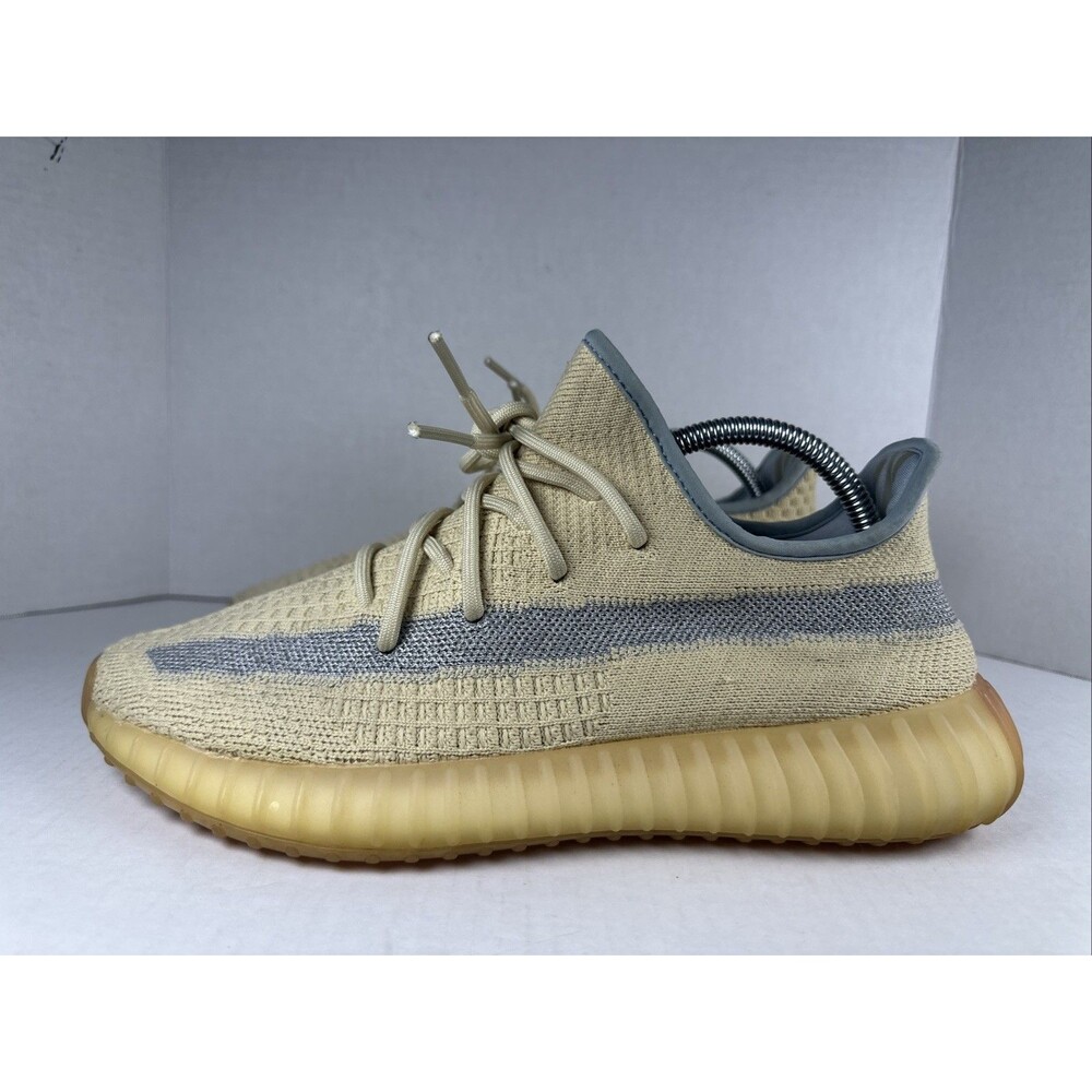 Size 12- Adidas Yeezy Boost 350 V2 Linen FY5158 Men’s Sneakers Shoes Excellent